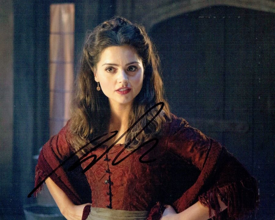 Dr Who Photograph Framed Display Signed by Jenna Louis - Memorabilia Framers Shop